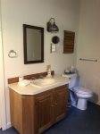 King EnSuite bathroom with stall shower and laundry
